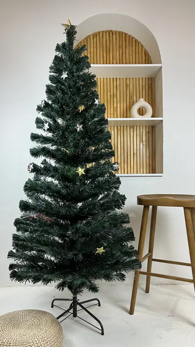 Árbol de fibra óptica de 210 cm apagado